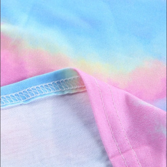 Tie Dye Maxi Dress Pink Blue Medium - Picture 6 of 8